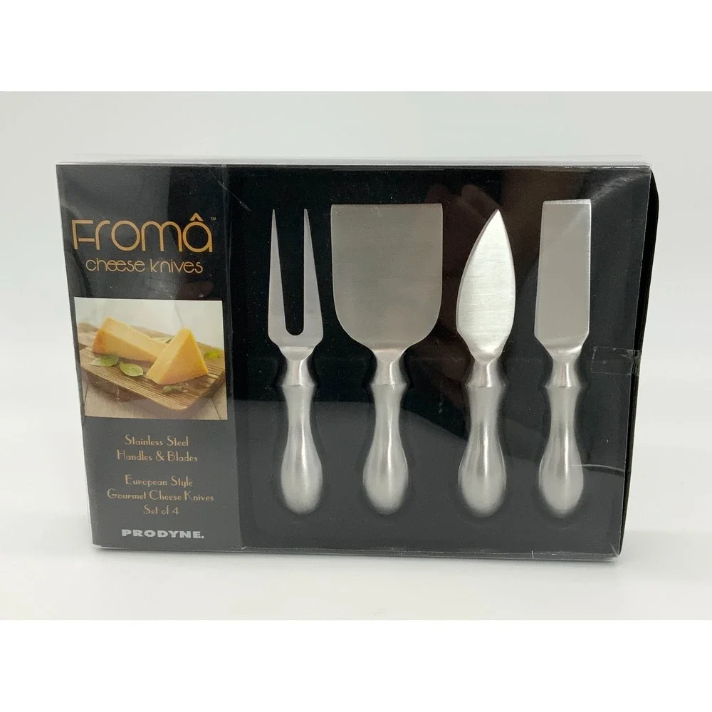 Fromâ Gourmet Cheese Knives Set Of 4 Stainless Steel Cheese Knife Gift Set
